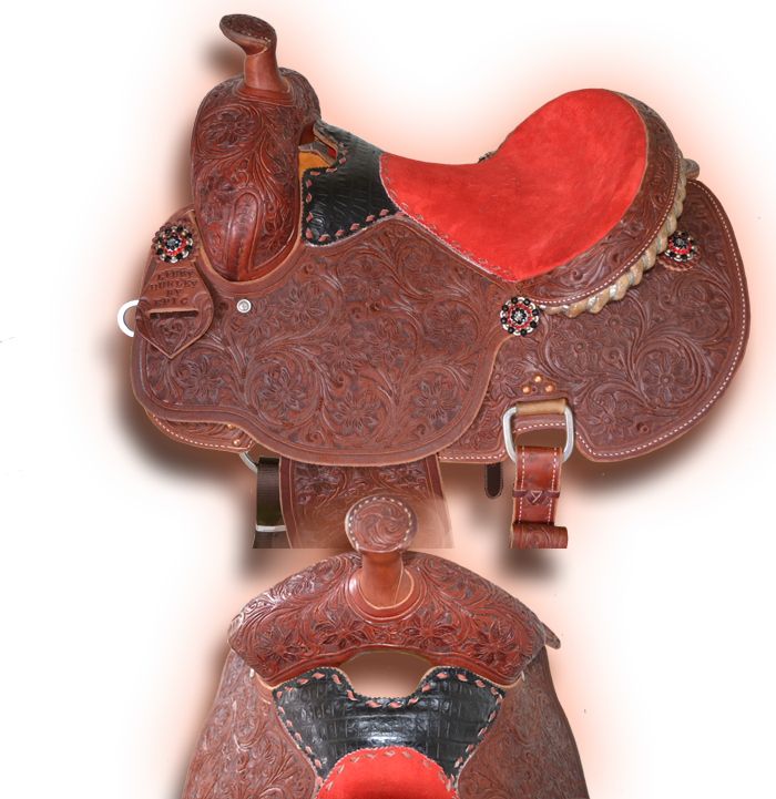 Fully Tooled Libby Hurley Barrel Saddle