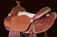 Fully Tooled Libby Hurley Barrel Saddle